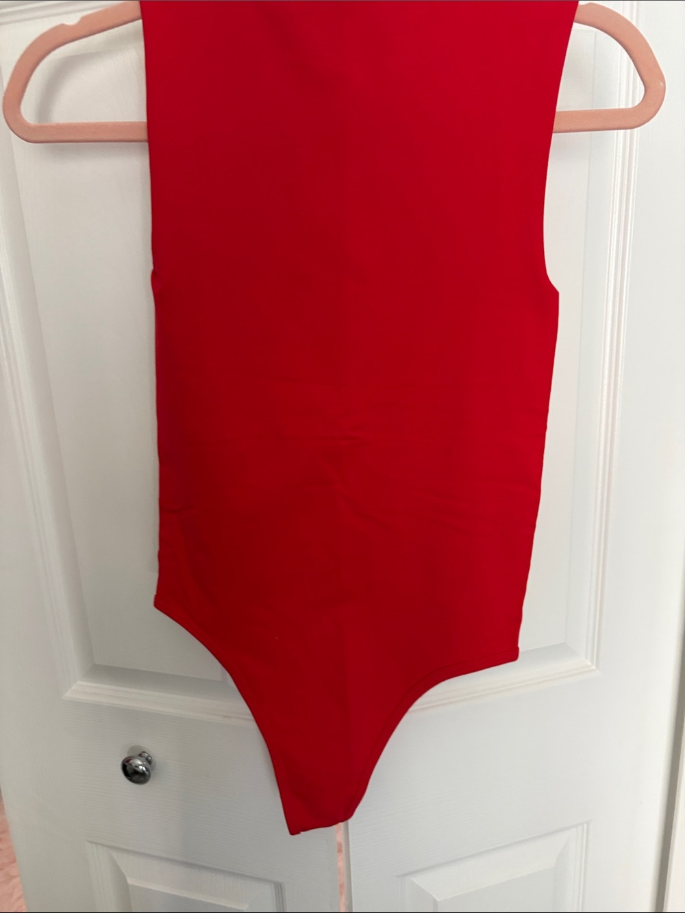 Dynamic Red Square-Neck Bodysuit - Picture 3 of 3